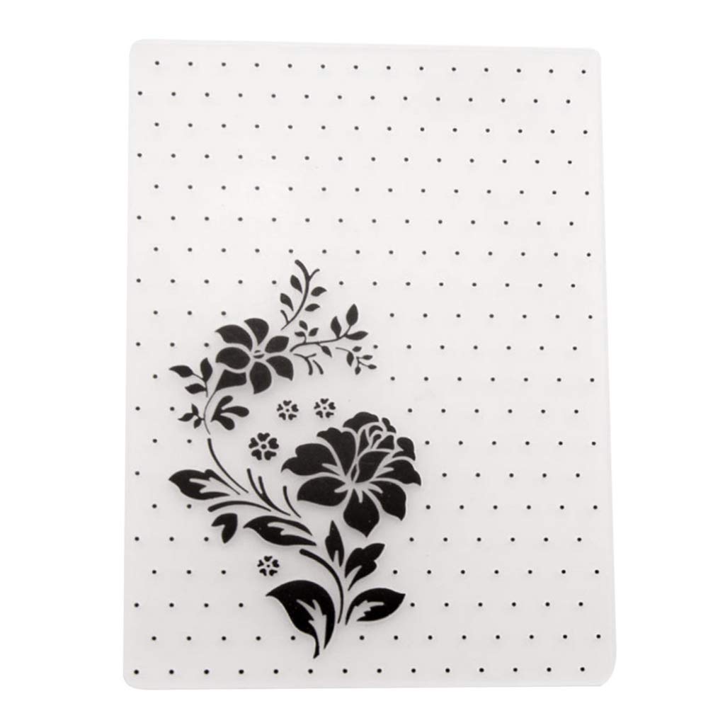 Embossing Folders Craft Dies Plastic Floral Leaves Template Stencil Folder for Album Scrapbooking Paper Card Craft Decor