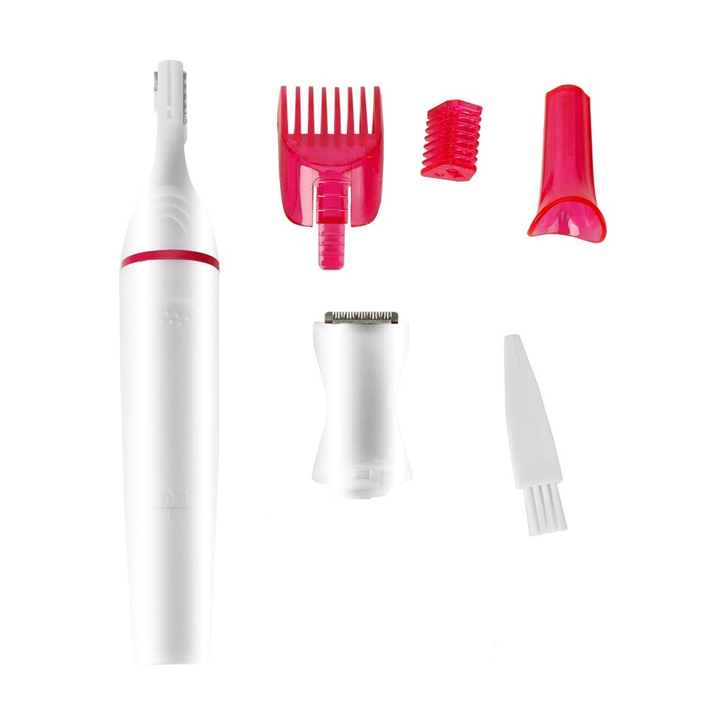 Nose Hair Trimmer for Women, Bikini Trimmer Women, 4 in 1 Electric Lady Shavers for Women Hair Remover Trimmer Electric Shaver for Face Shavers for Face Legs Underarm Nose Eyebrow