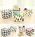 AccMart 1PCS Stationery Handicraft Foldable Storage Bins Basket Linen Fabric Canvas Storage Baskets Organizers for Shelves Baby Toys Makeup Books (Tree)