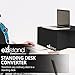 Standing Desk Work Station for PC, Laptop, Display Monitor, KeyBoard, Projector, Mouse - Foldable, Portable, Affordable, Light Weight Industrial Cardboard (Medium, Black - for Height 5'1'' to 5'7'')