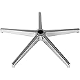 VEVOR Office Chair Base Replacement, 28", 2500 lbs Static Load Capacity, Heavy Duty Universal Computer Desk Chair Stool Base Part with Reinforced Metal Legs, Desk Chair Base Replacement Parts, Silver
