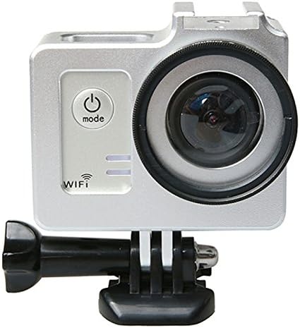 KDTD Universal Aluminum Alloy Protective Case with 40.5mm Lens Diameter &amp; Lens Protective Cap for SJCAM SJ5000 &amp; SJ5000X &amp; SJ5000 Wifi Sport Action Camera(Silver)