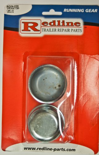 One Pair of Trailer Grease Caps 1.986" OD Drive-In Style, RG04-020
