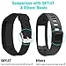 SKYLET Compatible with Garmin Vivofit Bands, Colorful Silicone Replacement Band Compatible with Garmin Vivofit 1 Wristband with Metal Buckle (No Tracker)