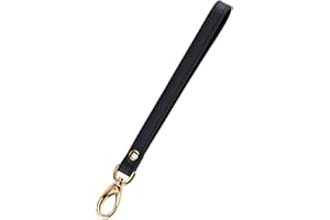 A ALLZEDREAM Allzedream Wristlet Strap Genuine Leather Replacement Clutch Purse Key Wrist Lanyard