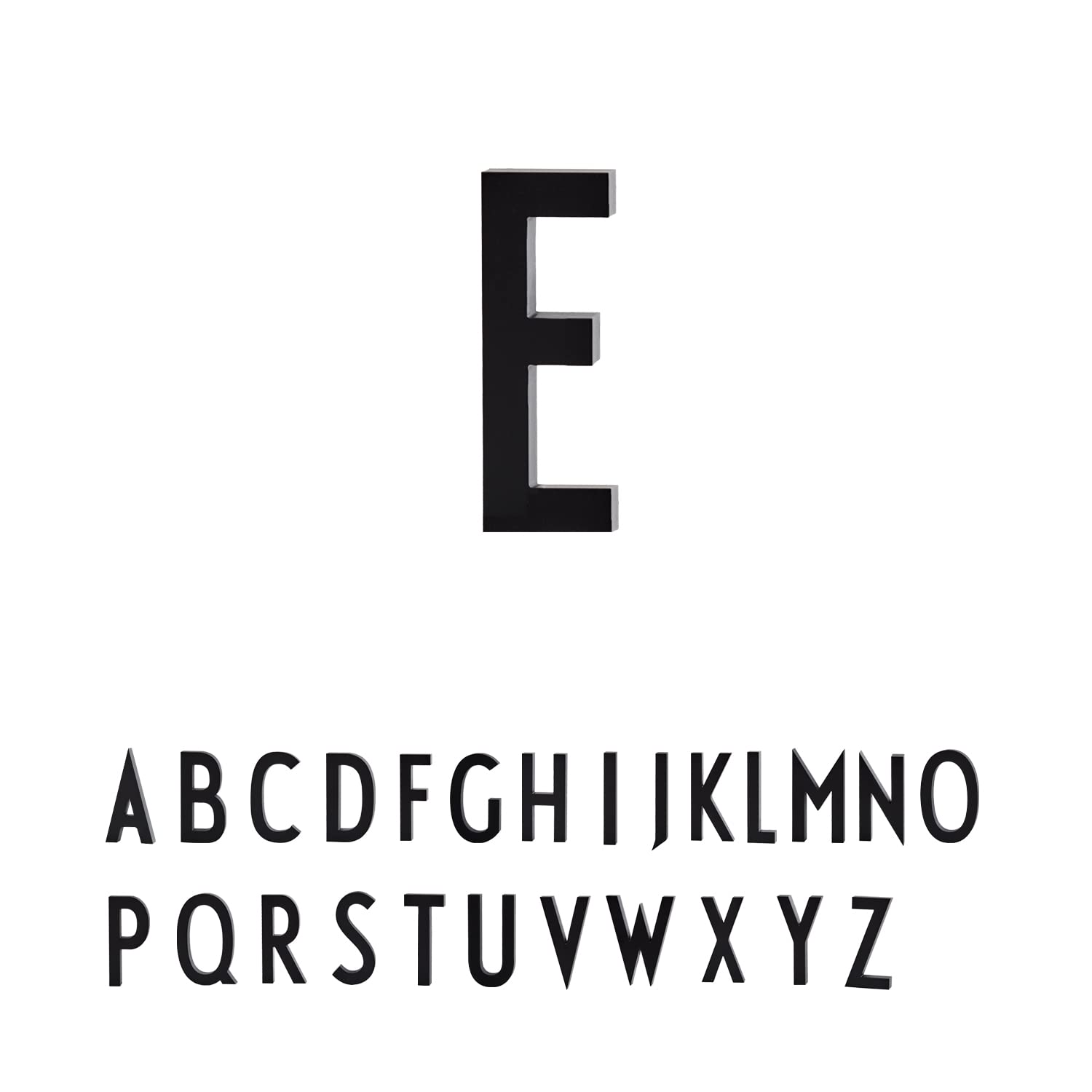 Design Letters Floating House Letters (A-Z) | Aluminium House Numbers | Modern Door Numbers Black | 50mm House Signs Designed in Denmark | Alphabet for Street, Home, Address, Front Door, Apartment