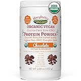 ORGANIC PROTEIN POWDER Plant-Based (Fair Trade Creamy Chocolate Fudge) by MARYRUTH - Vegan, Gluten Free, Non-GMO, Soy Free, Dairy Free, Nut Free, No Fillers, No Additives, Paleo Friendly 16.3 oz