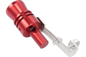 GOWXS LOUDER Aluminum Alloy Universal Turbo Whistle,Turbo Sound Exhaust Muffler Pipe Whistle Car Roar Maker, Car Tail Whistle,Car Blow off valve Tip Simulator Whistler (XL_Red)