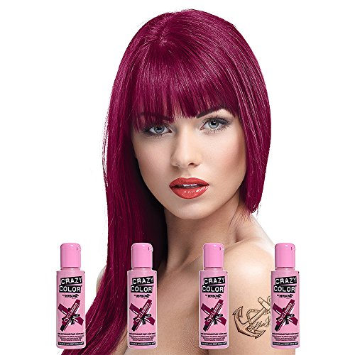 Crazy Color Cyclamen No.41 (100ml) Box of 4 - Semi Permanent Colour Hair Dye