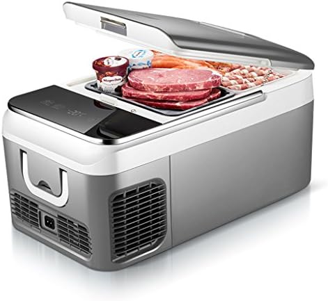 YXGH@ 18L 12v-24v Compressor Refrigerated Refrigerator Mini Refrigerator Small Domestic Refrigerator Freezer Fridge Automotive Accessories Refrigerators (Size : 18L)