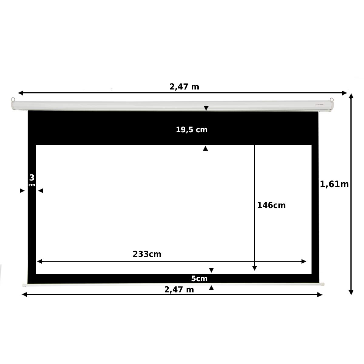 Pantalla de proyeccion Manual Luxscreen 109