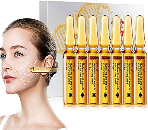 Nicotinamide Corrective Facial Serum for Dark Spot Corrector Remover, SuperThinker Hyaluronic Acid Face Essence for Moisturizing and Smoothes Away Wrinkles (7PCS/Pack Daytime)
