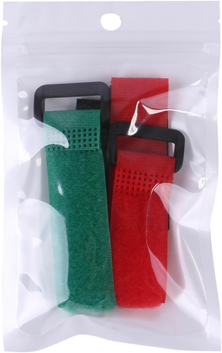 SquarezhenBo 2PCS Anti-Crowing Rooster Collar, Adjustable, Nylon, Green, Red, Anti-Hook, No Noise, Bell, Adult, Small, 2 count