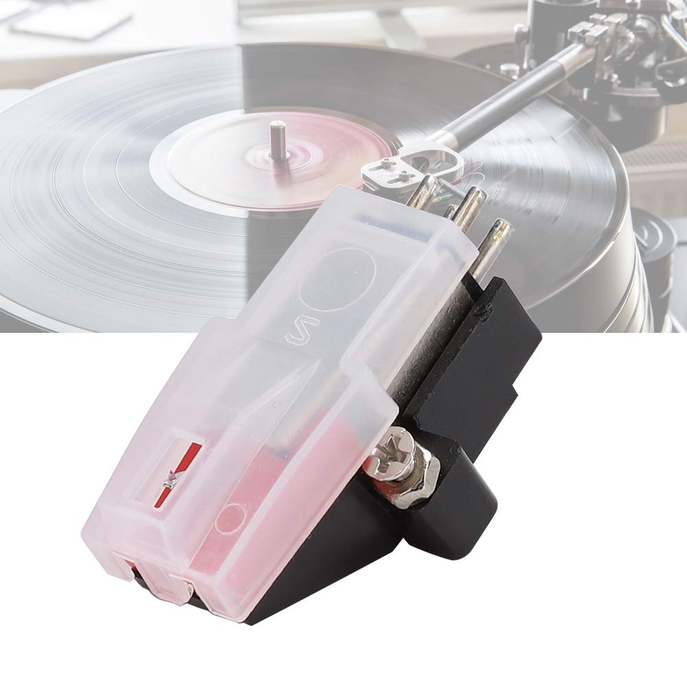 Q1 Phonograph , Red Moving Magnet Dual Needle, Replacement Phonograph & Record Player Turntable Needle