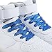 Odema 6 Pairs Sneaker Shoe Laces Glitter Shiny Metallic Sequin Shoelaces in 110cm