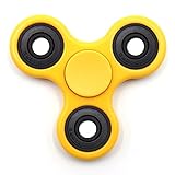 NEWBEA Hand Spinner Tri-Spinner Fidget Spinner Toy Stress Reducer - Perfect For ADD, ADHD, Anxiety, and Autism Adult Children (Three wings yellow)
