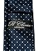 Retreez Pin Dots Woven Microfiber Skinny Tie - Navy Blue with Light Blue Pin Dots