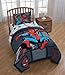 Jay Franco Kids Sheet Set with Fitted, Flat Sheets & Pillow Cover - Ultra-Soft Bedding with Pillowcase for Room Decor, Multi - Spiderman, 3 Piece Twin