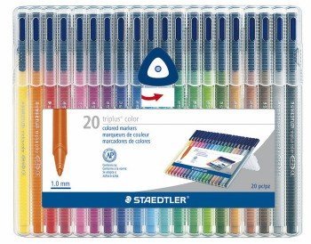 Staedtler Triplus Color - 20 Piece Colored Marker Set (1.0mm) (20 Piece)