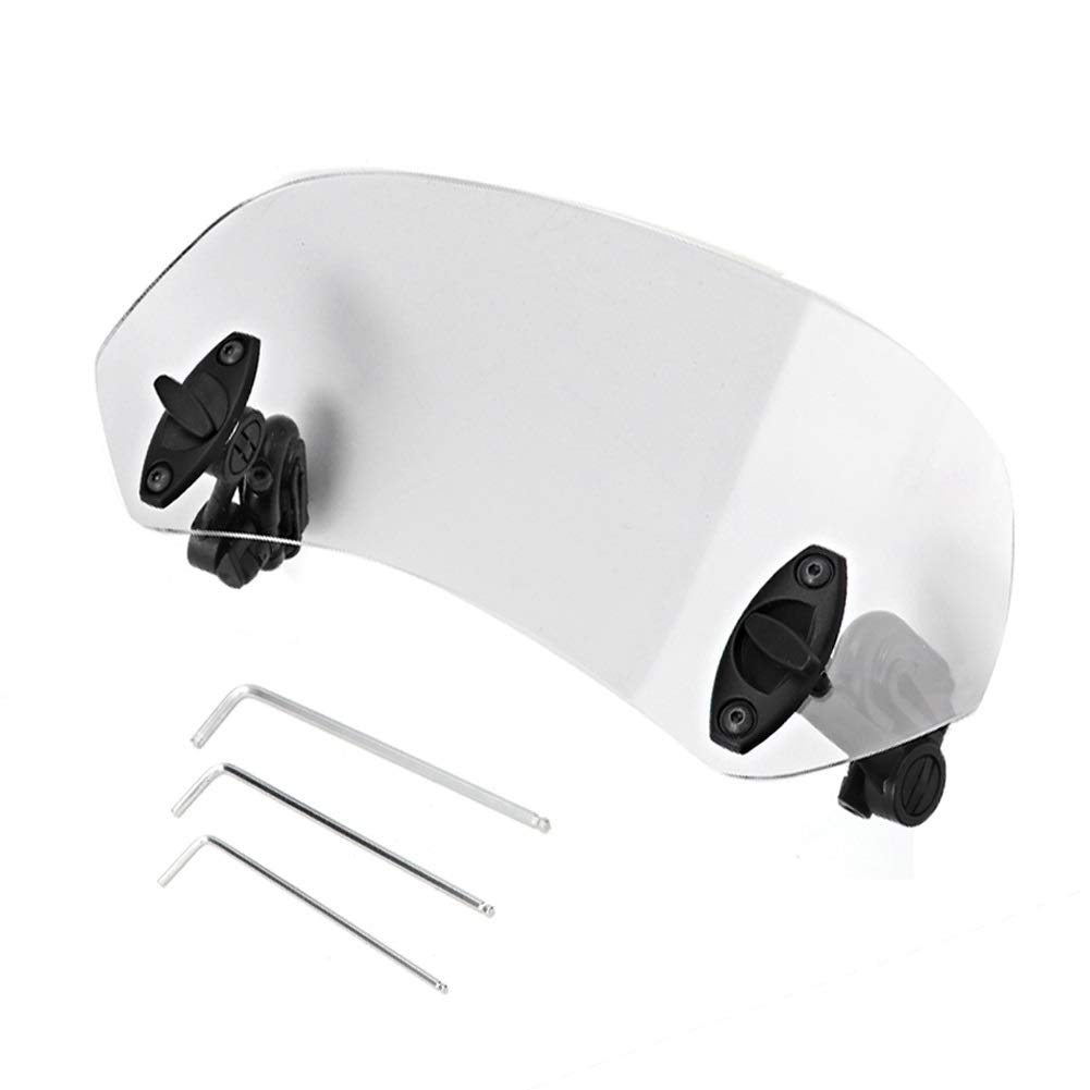 DEWIN Universal Motorcycle Windshield Extension Windscreen Clip Adjustable Windshield Accessories