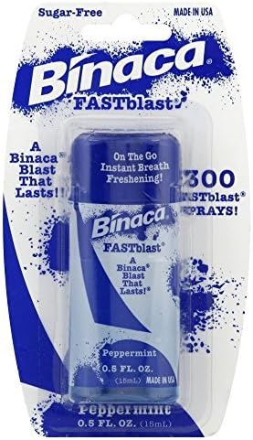Binaca Fastblast Breath Spray Peppermint-0.5 fl. oz. - 12 Count by Binaca