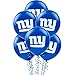 New York Giants Fan Fiesta Blue Latex Balloons - 12
