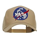 Lunar Landing NASA Patched Mesh Back Cap - Khaki