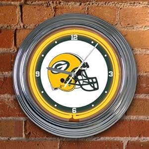 The Memory Company Green Bay Packers 15 inch Neon Clock 51nA94WkDrL