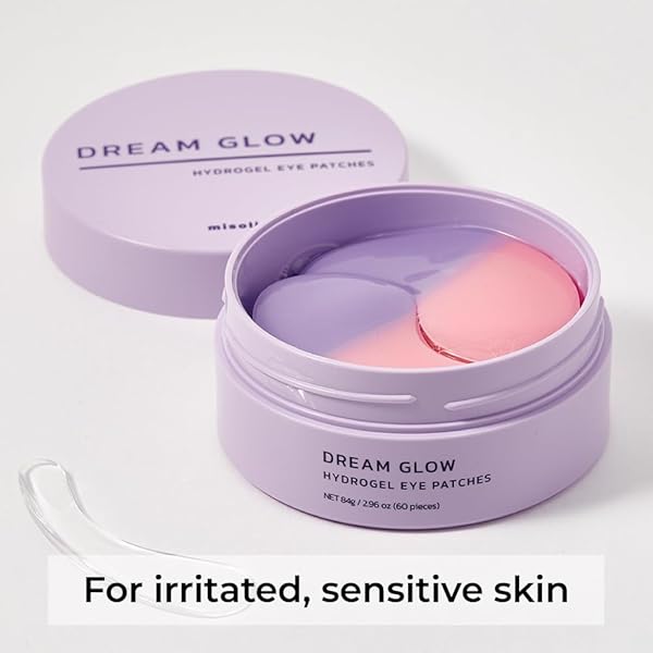 MISOLI DREAM GLOW UNDER EYE PATCHES | ANTI-AGING EYE TREATMENT GEL MASKS WITH VEGAN COLLAGEN & BAKUCHIOL | UNDER EYE MASKS FOR DARK CIRCLES AND PUFFINESS, UNDER EYE BAGS, WRINKLE CARE, MEN AND WOMEN