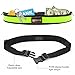 BSEEN Led Running Belt USB Rechargeable Reflective Waist Pack High Visibility Fanny Pocket for Running, Camping, Walking, Cycling (Green)