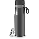 Philips Water GoZero Everyday Water Filter Bottle with Replaceable Filter and Straw, Transform Tap Water into tastier Drinkin