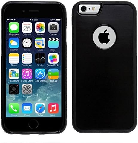 Koala Stick Anywhere Phone Case – For iPhone 6 / 6s – Nano Suction Cups Stick to Flat &amp; Smooth Surfaces to Defy Gravity – Hands-free or Full Body Selfies &amp; Videos – Easy-Clean &amp; Anti-Scratch (Black)