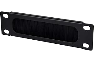 GeeekPi 7 inch 1U Brush Cable Manager Rack Mount Cable Management Panel with Brush Strip for Cable Entry for DeskPi RackMate 