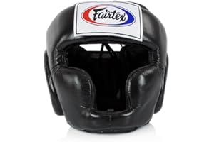 Fairtex Headgear Head Guard Super Sparring HG3, HG10, HG13 Diagonal Vision for Muay Thai, Boxing, Kickboxing