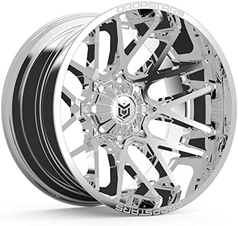 Dropstars 654V Deep Concave 20x12 5x127/5x139.7 -44mm PVD Chrome Wheel Rim