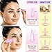Elmatory Silicone Facial Cupping Therapy Set - Eye and Face Vacuum Massage Cup Kit Anti-Wrinkle and Anti-Aging Effect 4 Suction Cups and Exfoliating Brush (4pcs face Cup)