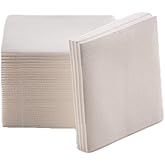 Cocktail Napkins, 100 Pack Disposable Luxury Linen Like Airlaid Beverage Napkins, Soft, Absorbent, Restaurant Bar Cocktail Napkins for Kitchen, Parties, Weddings,Dinners or Events (White)