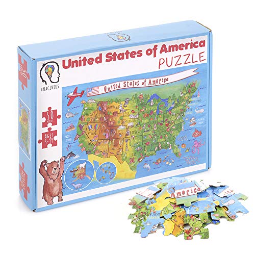 World Map Big Floor Puzzle with Thick Jigsaw Puzzle Pieces which can