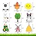 Farm Animal Party Decorations,Centerpiece Sticks Table Toppers Farm Birthday Decorations for Farm Animals Barnyard Baby Shower Birthday Party Supplies Decorations-Set of 18