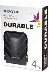 ADATA HD710 Pro 4TB Rugged External Hard Drive USB 3.1 IP68 Black view 4