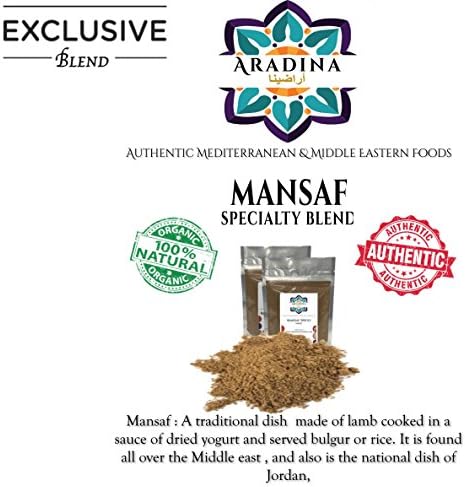 Aradina Mediterranean Spices, Herbs and Seasonings 2 PACK x (2 oz each) (Mansaf Spices)