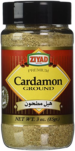 Ziyad Shaker Premium Cardamom Powder, Perfect for Chicken, Fish, Curry, Rice and Baking, No Additives, No Preservatives, 3 oz