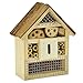 Gardirect Wooden Insect Hotel & Bee House, Small Size, 6'' x 2-3/4'' x 7''