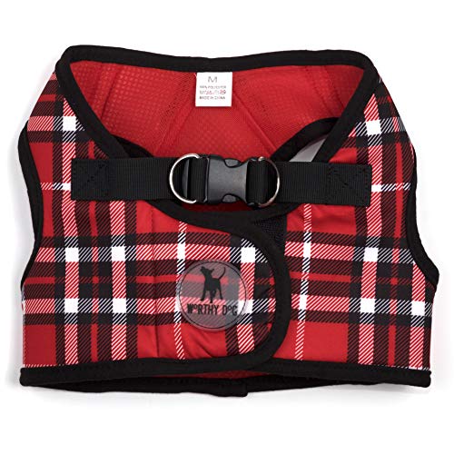 The Worthy Dog 21858-4135XXXL Printed Sidekick Pet Harness, Red, 3X-Large