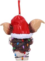 Nemesis Now Gizmo in Fairy Lights Ornament Red 10cm Officially Licensed view 3