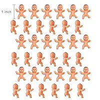 36pcs Mini Plastic Babies for Baby Shower, ice Cube Game, Party Decorations, Baby Toys