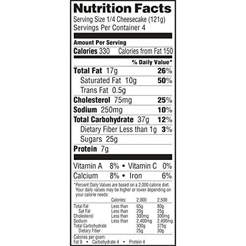 3 Sara+Lee+Original+Classic+Cheesecake