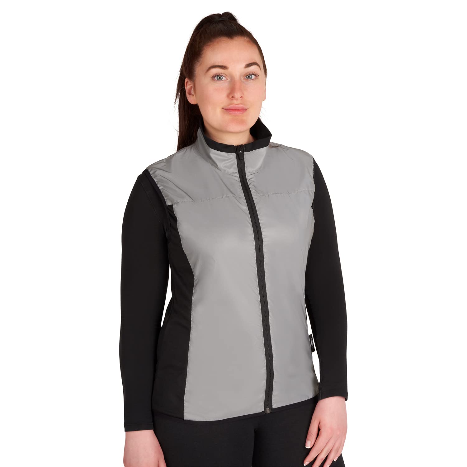 BTR Ladies Cut High Visibility Be Totally Reflective Silver High Viz Gilet. Size 6