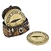 Pine Ridge Fisherman Fishing Creel Cool Table Drink Coaster Set of 4 with Fishing Basket Base - Unique Funky Beverage Non-Slip Coaster Home Decor Gift Ideas