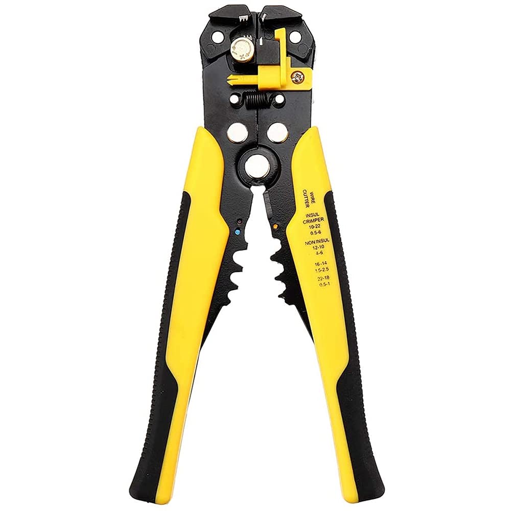 MMOBIEL Automatic Wire Stripper Crimper Cutter Professional Pliers for Crimping Cutting 10-24 AWG 0.2-6.0mm² Self Adjusting Multi-Function Hand Tool